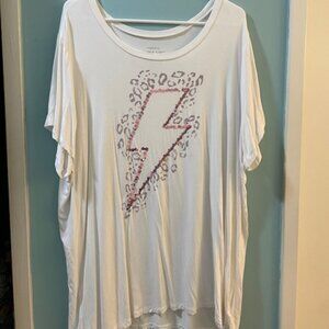 Torrid Leopard Pattern And Pink Sequin Top, 3x NWOT